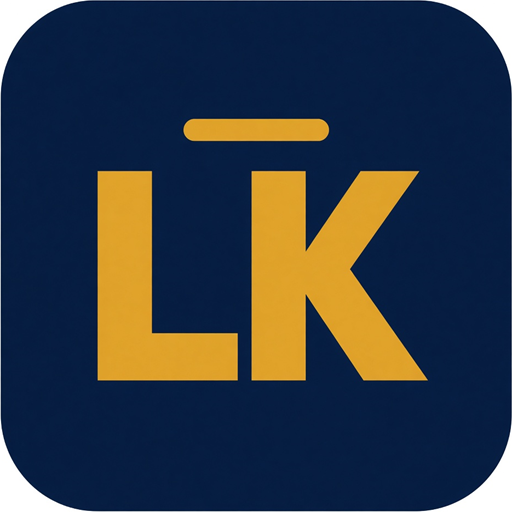 洛克浏览器标志，字母 LK